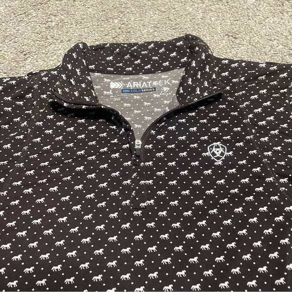 Women’s Ariat Tek Cold Series Lowell 1/4 Zip Pullover Size L - Picture 2 of 5